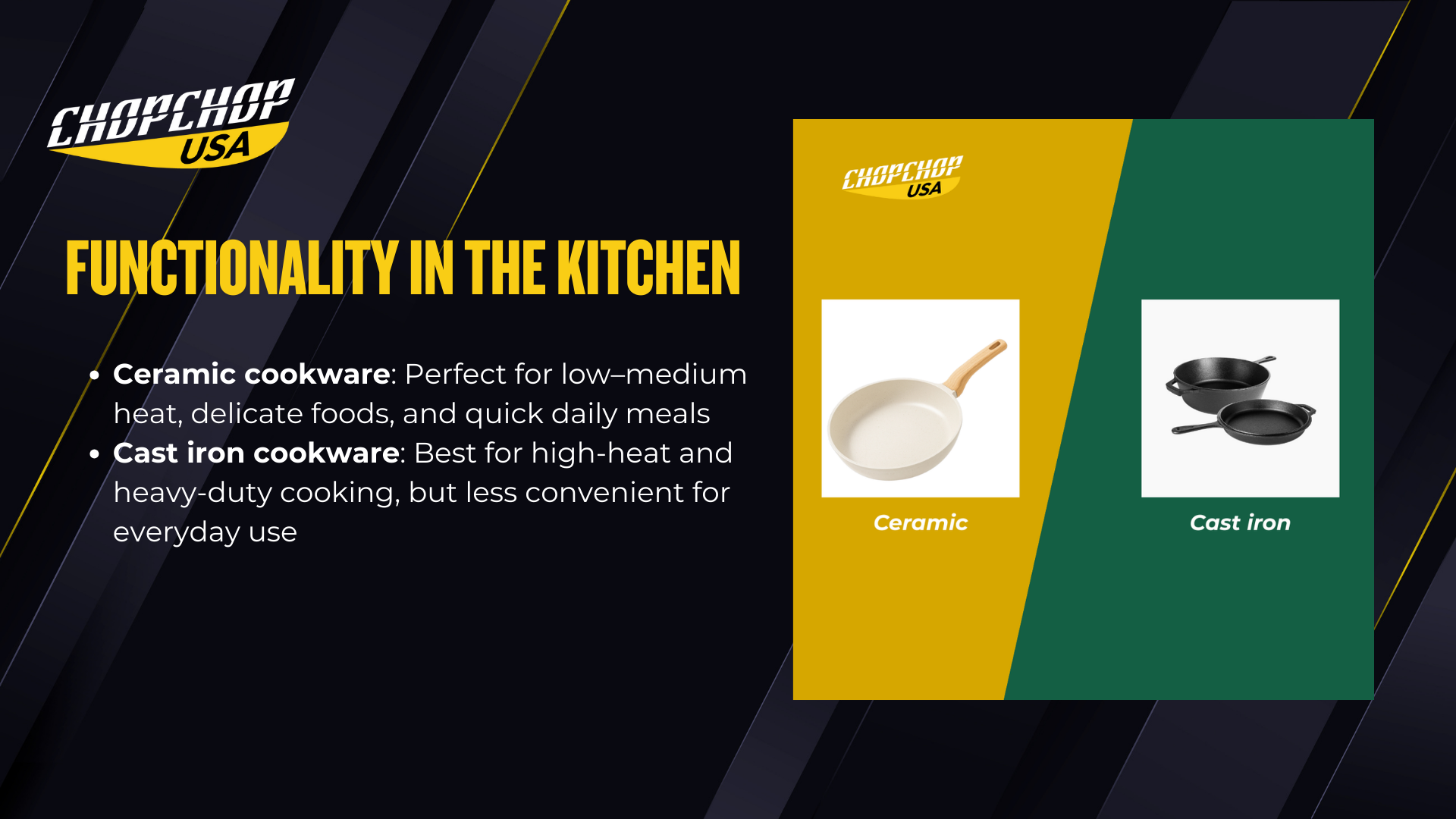 Top cookware materials and what they offer