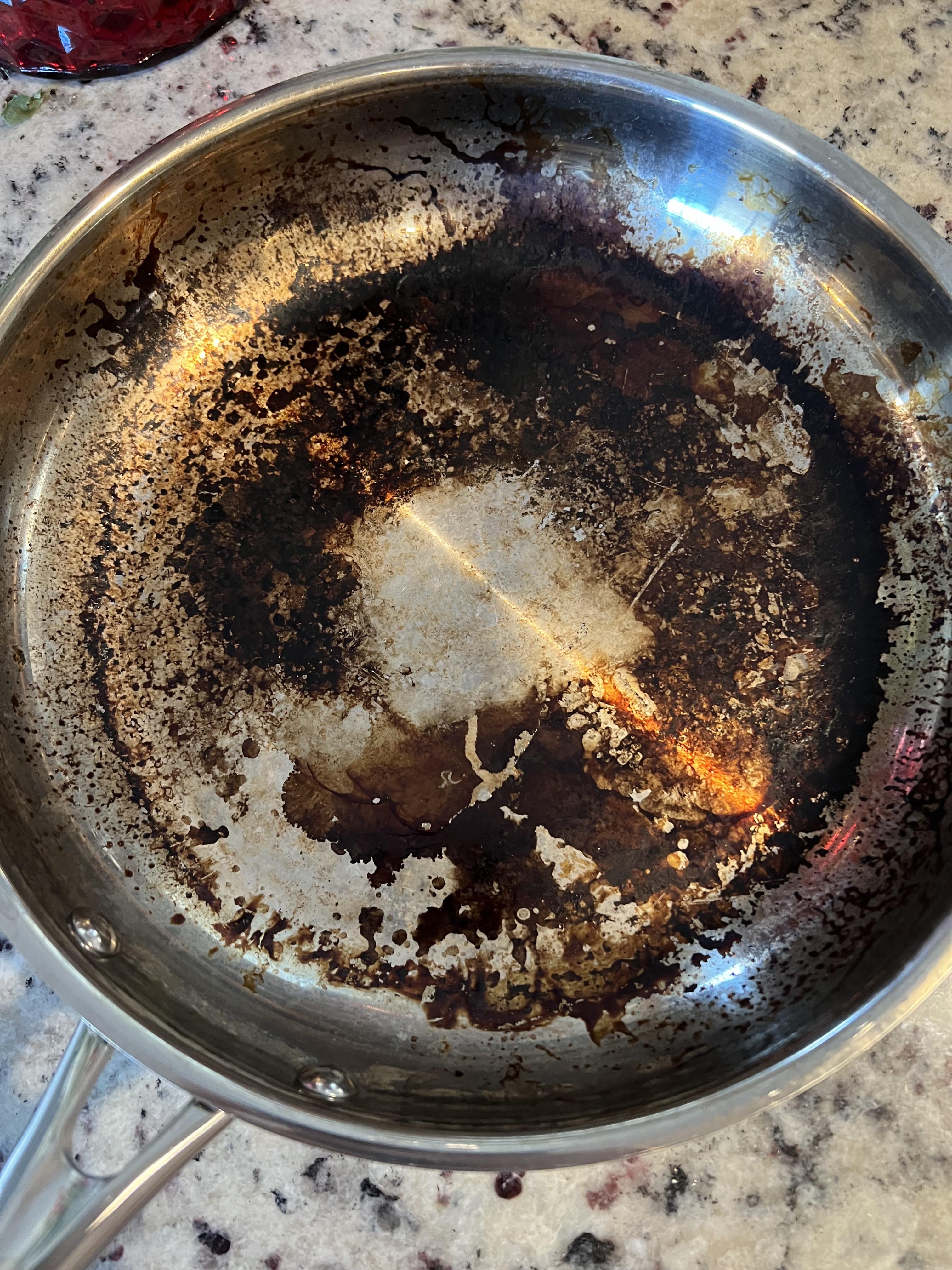 Why stainless steel burns and what that stain really is